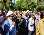 تشییع پیکر پنج شهید والامقام حمله جنایتکارانه رژیم صهیونیستی در بروجرد